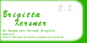 brigitta kersner business card